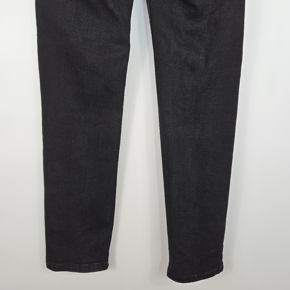 Everlane High Rise Slim Straight Cigarette Jeans 24 Ankle Length Stretch Black - Picture 10 of 13